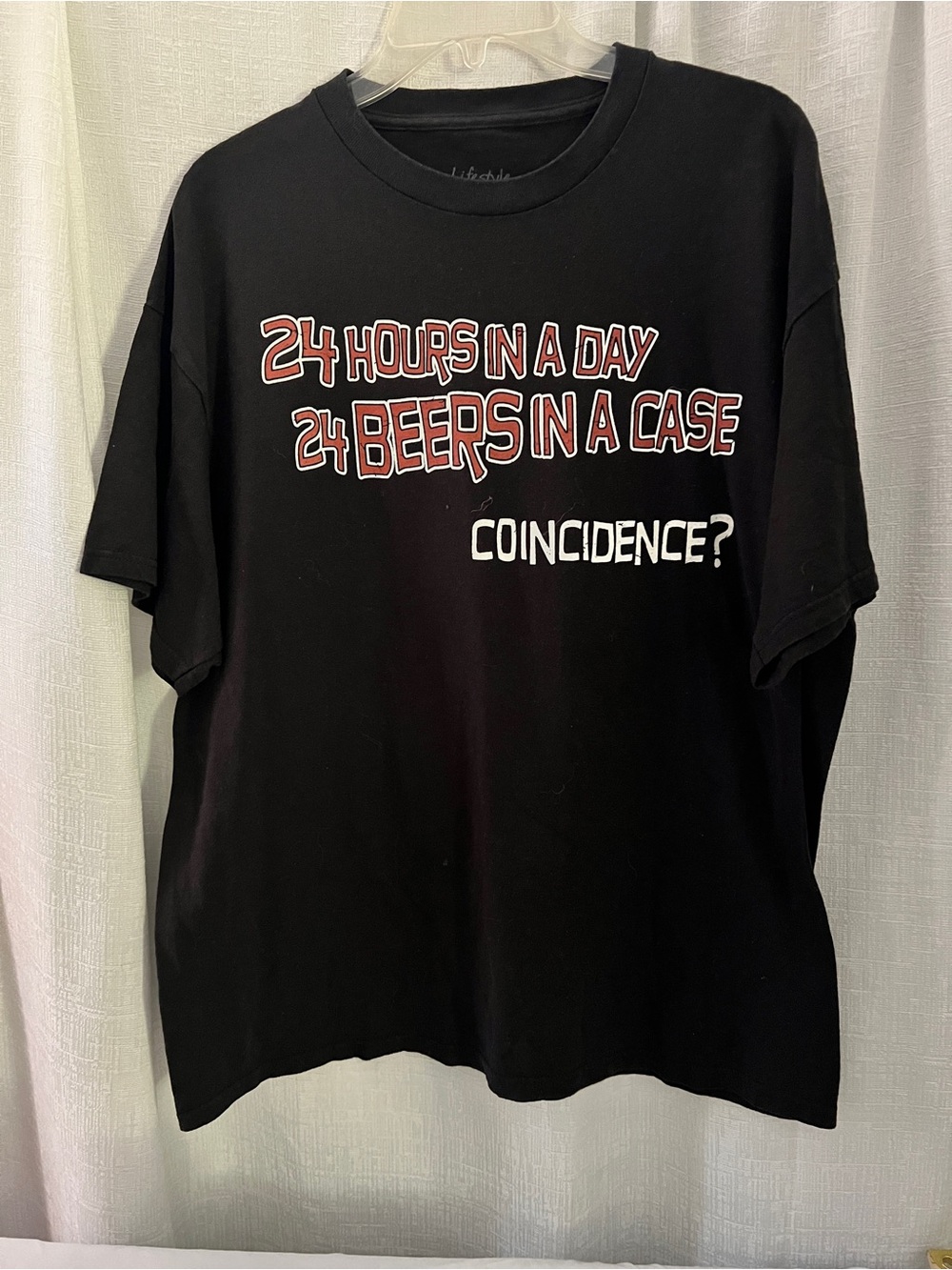 Classic Black Short Sleeve Crew Neck Tee SIZE XL
